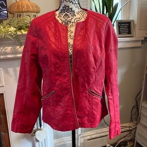 NWOT lane Bryant red moto jacket